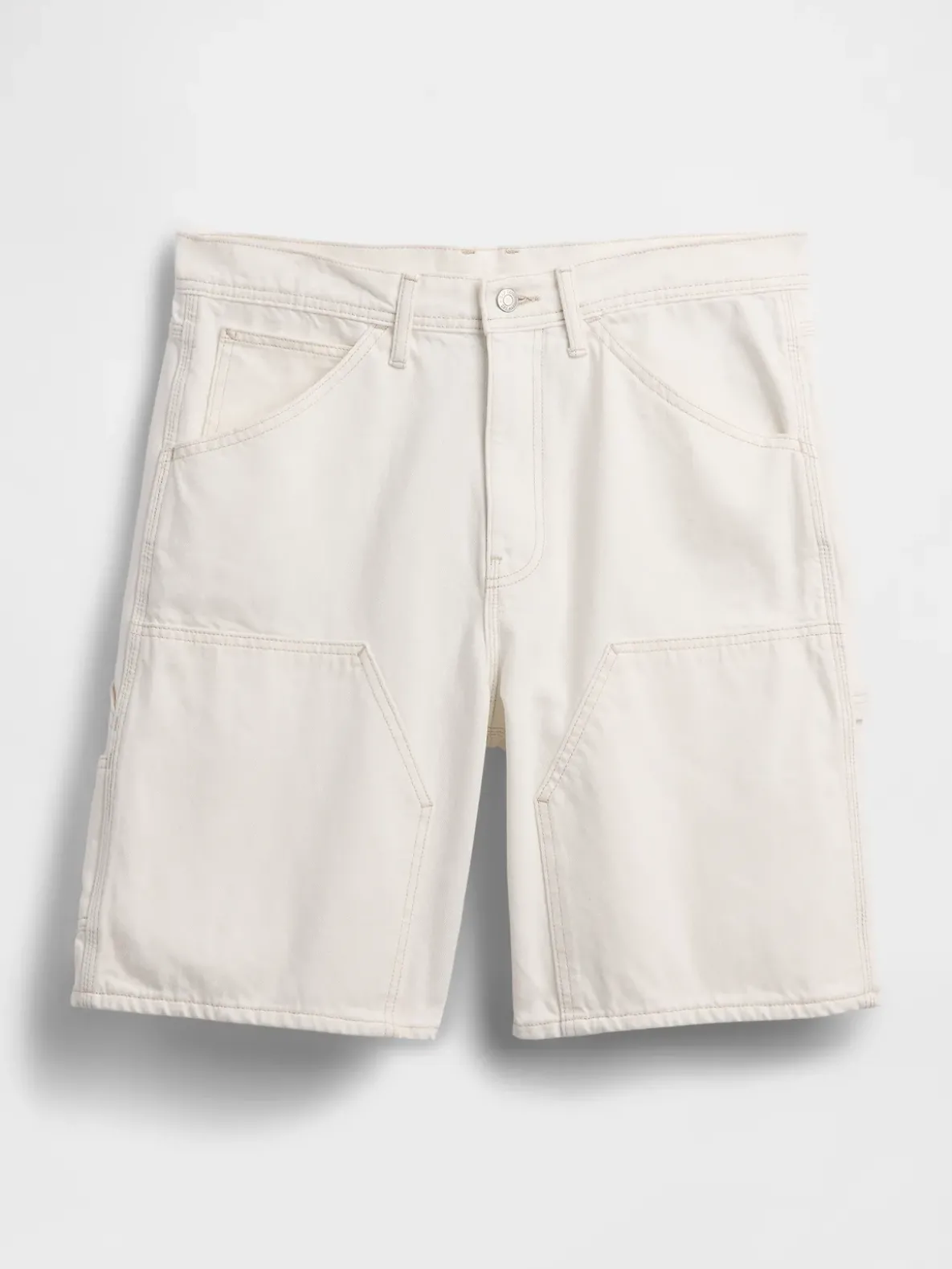 9" Loose Denim Carpenter Shorts