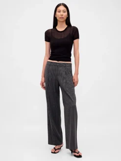 365 Low Rise Brushed Twill Pleated Trousers