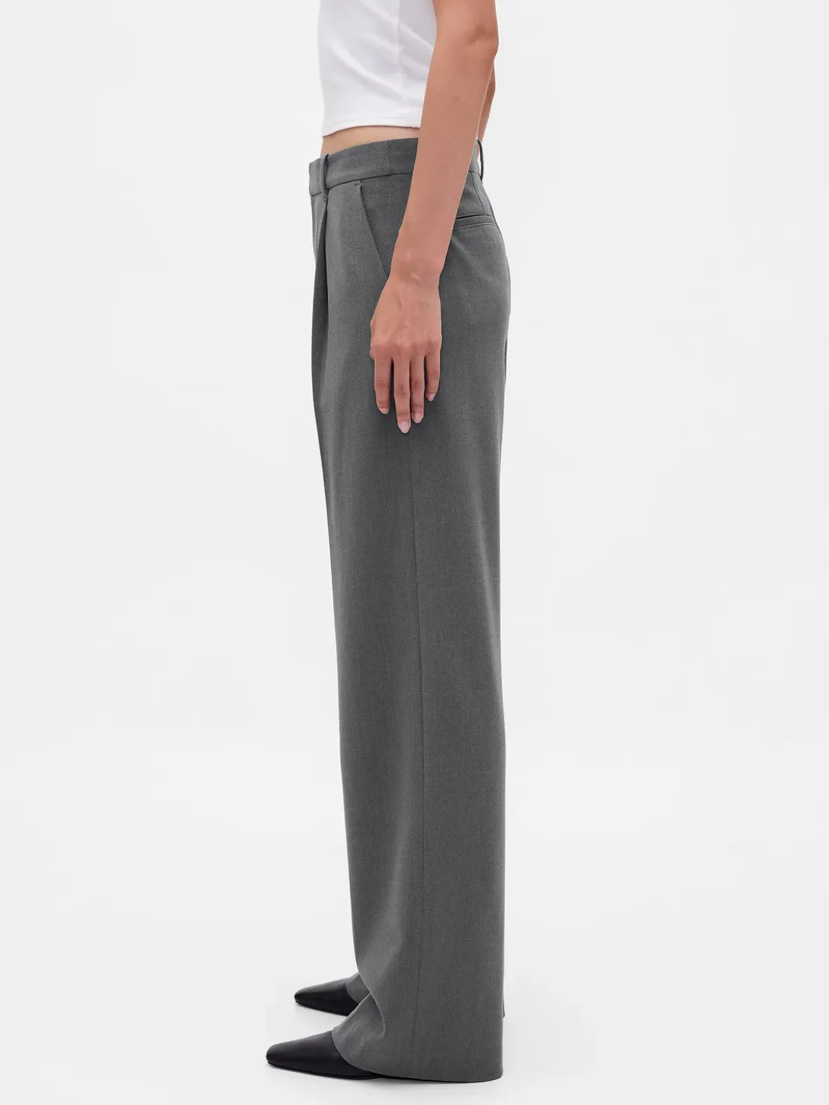 365 Low Rise Brushed Twill Pleated Trousers