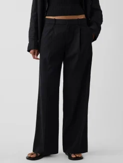 365 Low Rise Linen-Blend Trousers