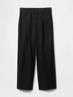 365 Low Rise Linen-Blend Trousers
