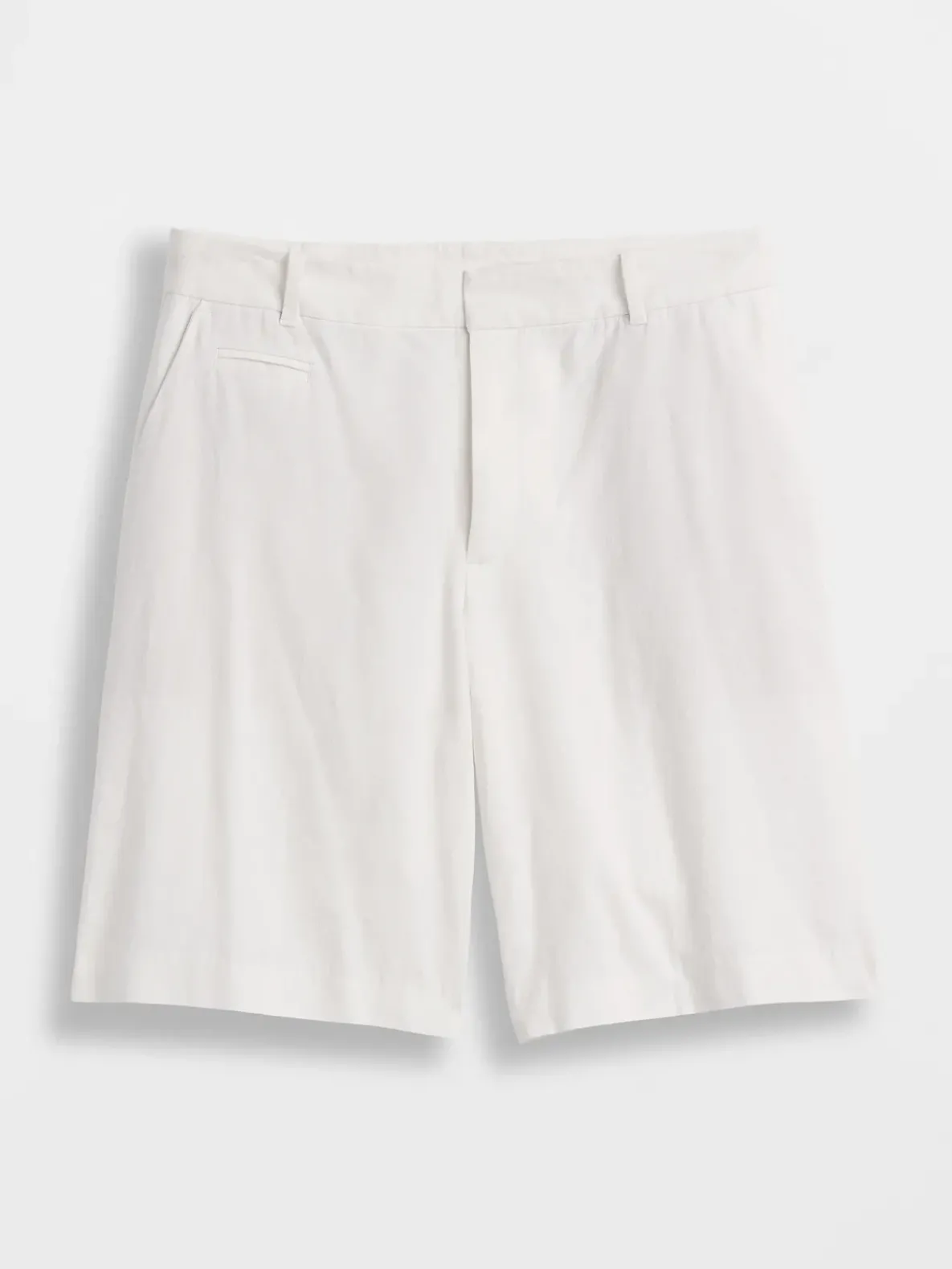 9" Low Rise Linen-Blend Trouser Shorts
