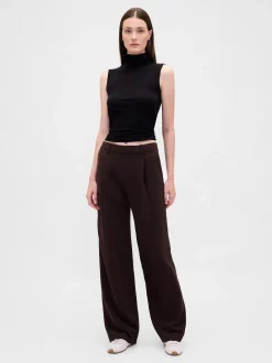 365 Low Rise Pleated Wide-Leg Trousers