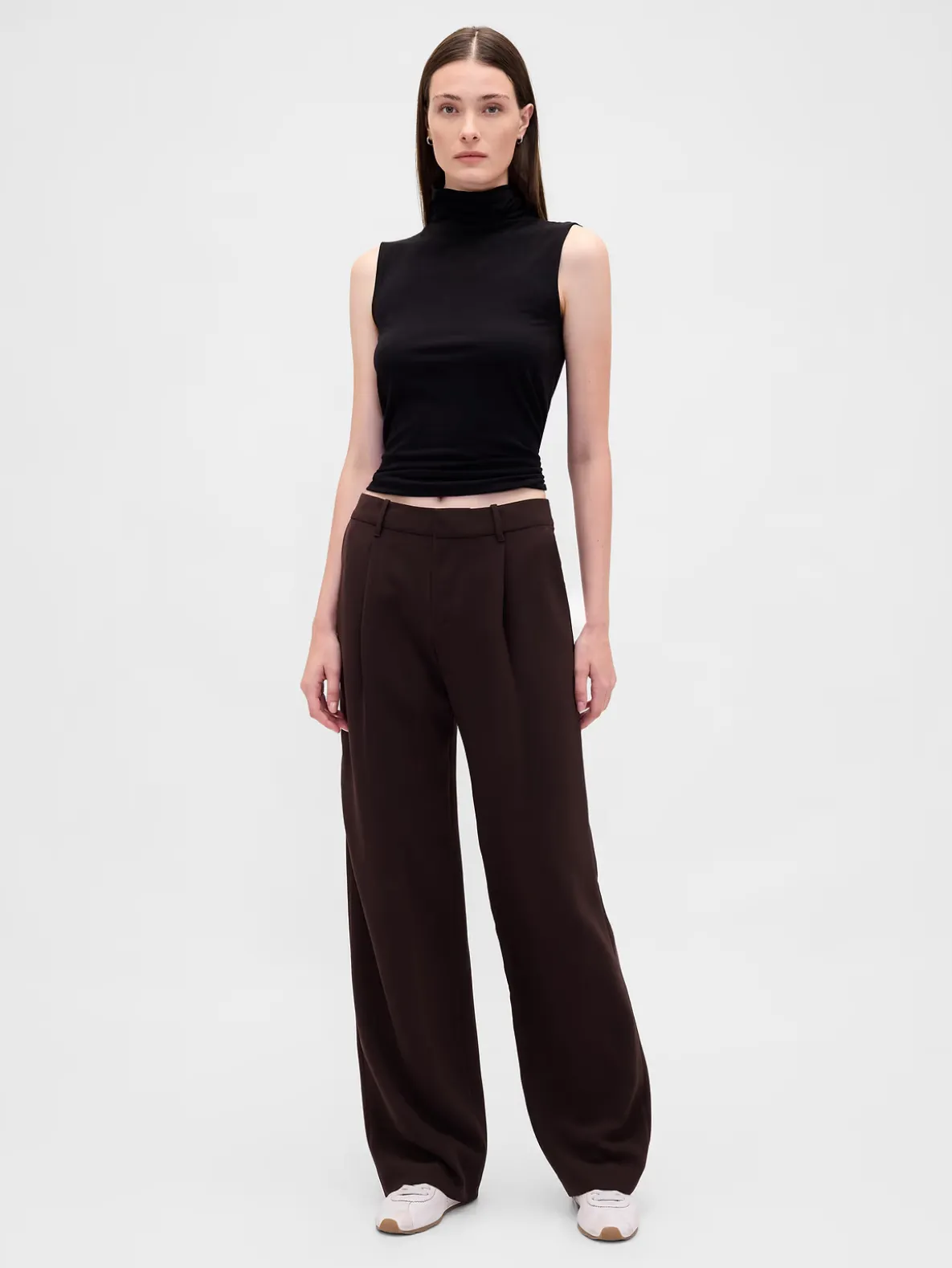 365 Low Rise Pleated Wide-Leg Trousers