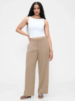 365 Low Rise Pleated Wide-Leg Trousers