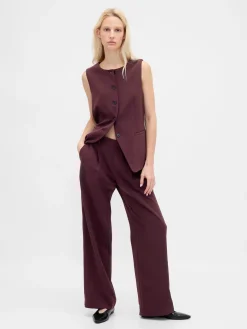 365 Low Rise Pleated Wide-Leg Trousers