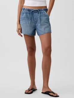 3.5” Low Slung Easy Denim Shorts