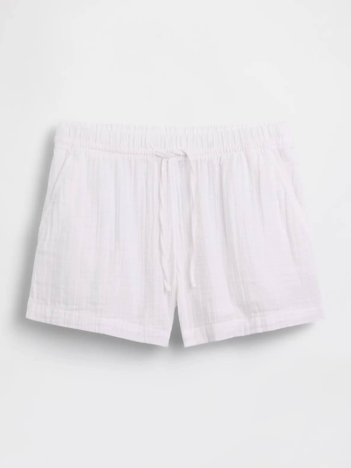 4" Mid Rise Cotton Gauze Easy Shorts