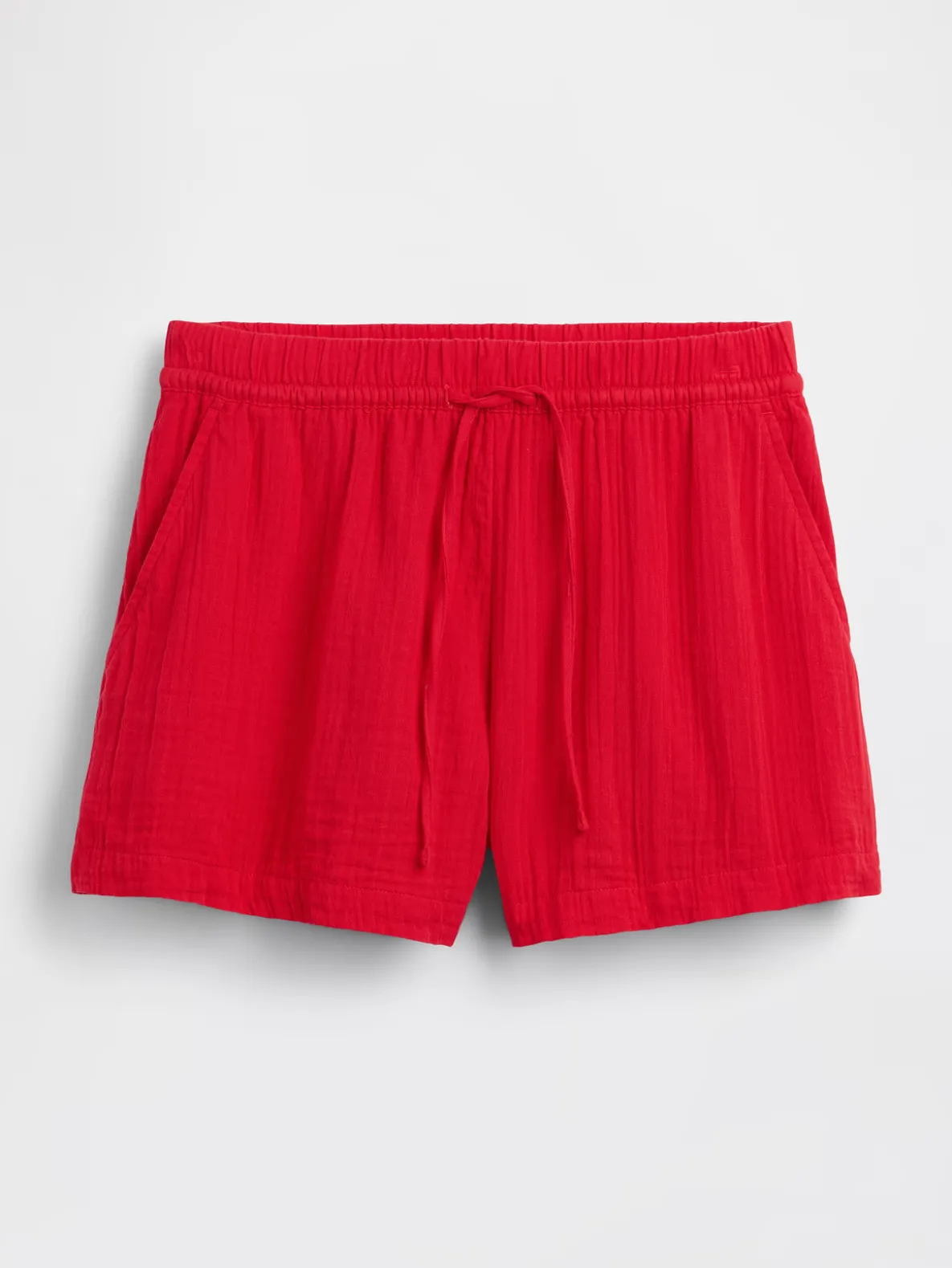 4" Mid Rise Cotton Gauze Easy Shorts