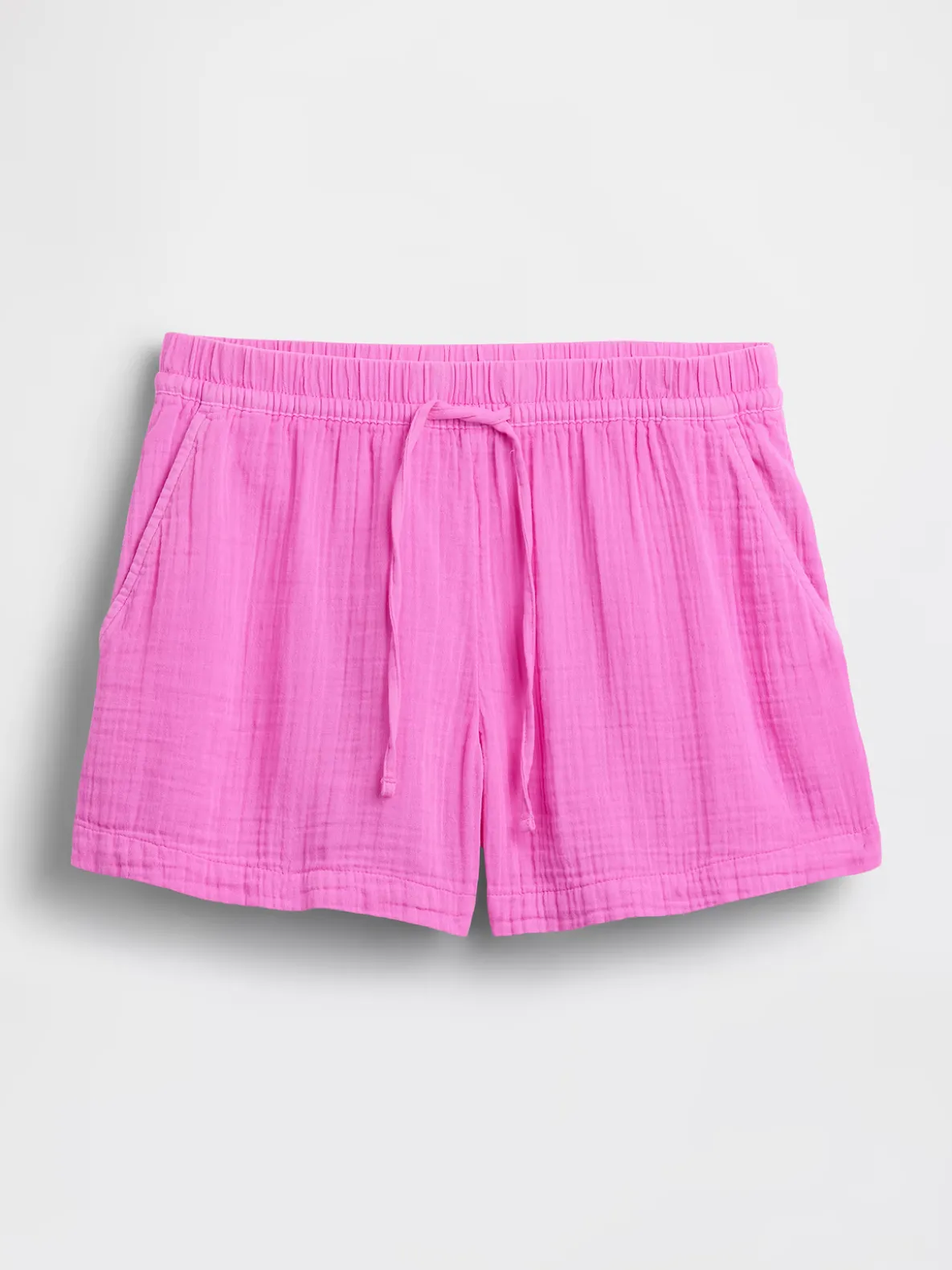 4" Mid Rise Cotton Gauze Easy Shorts