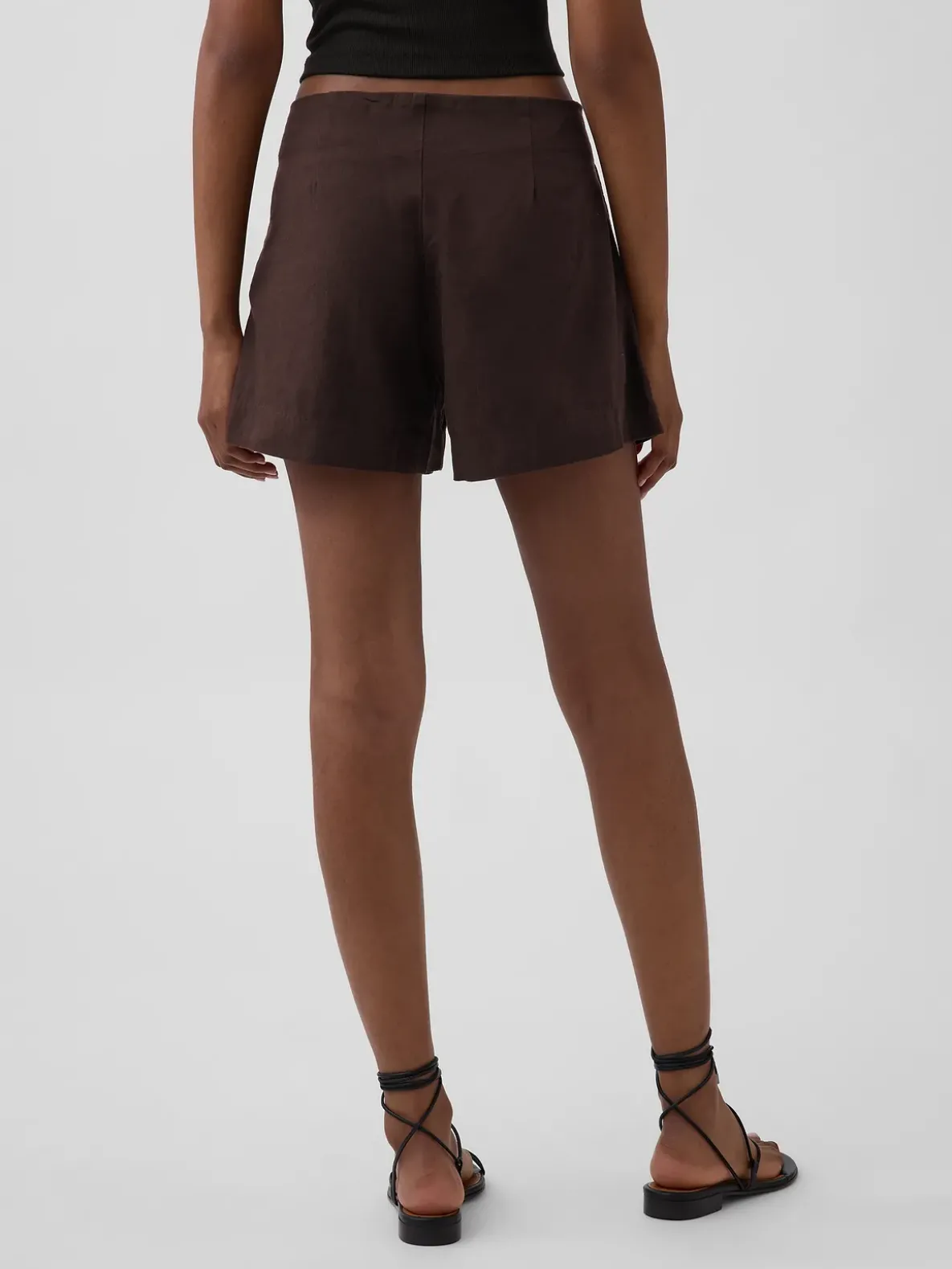 4" Mid Rise Linen-Blend Shorts