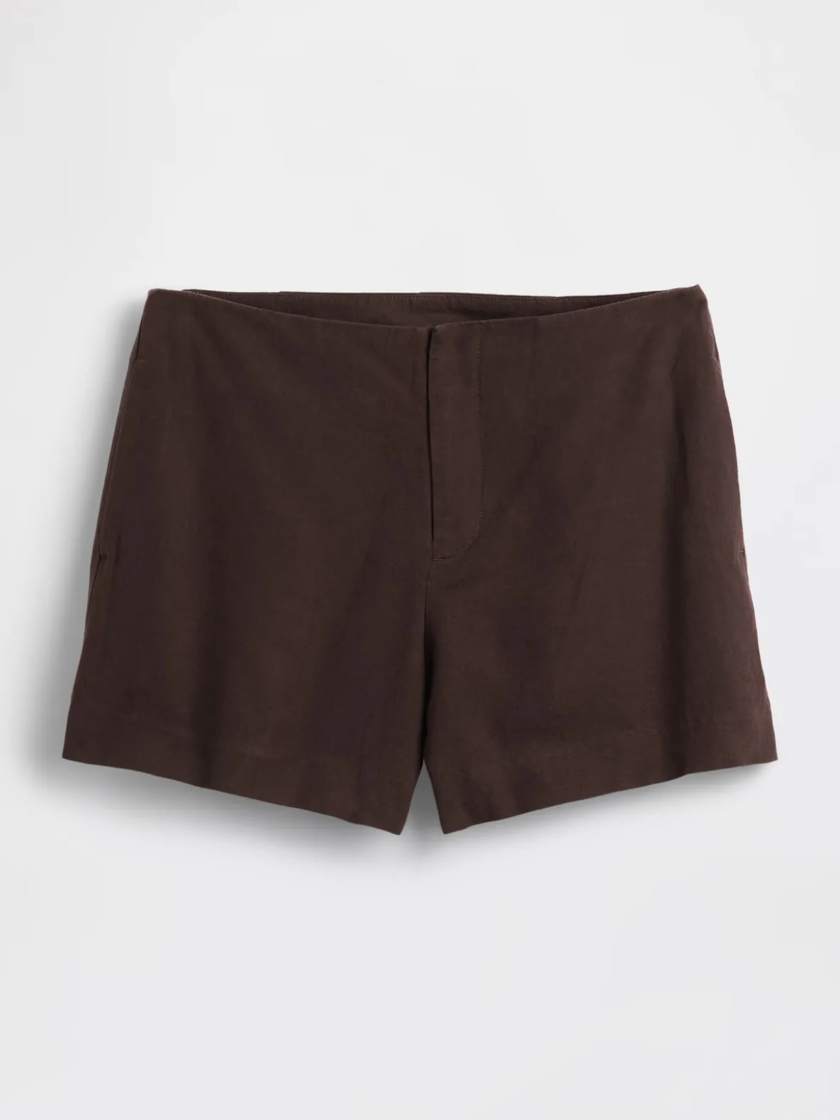 4" Mid Rise Linen-Blend Shorts