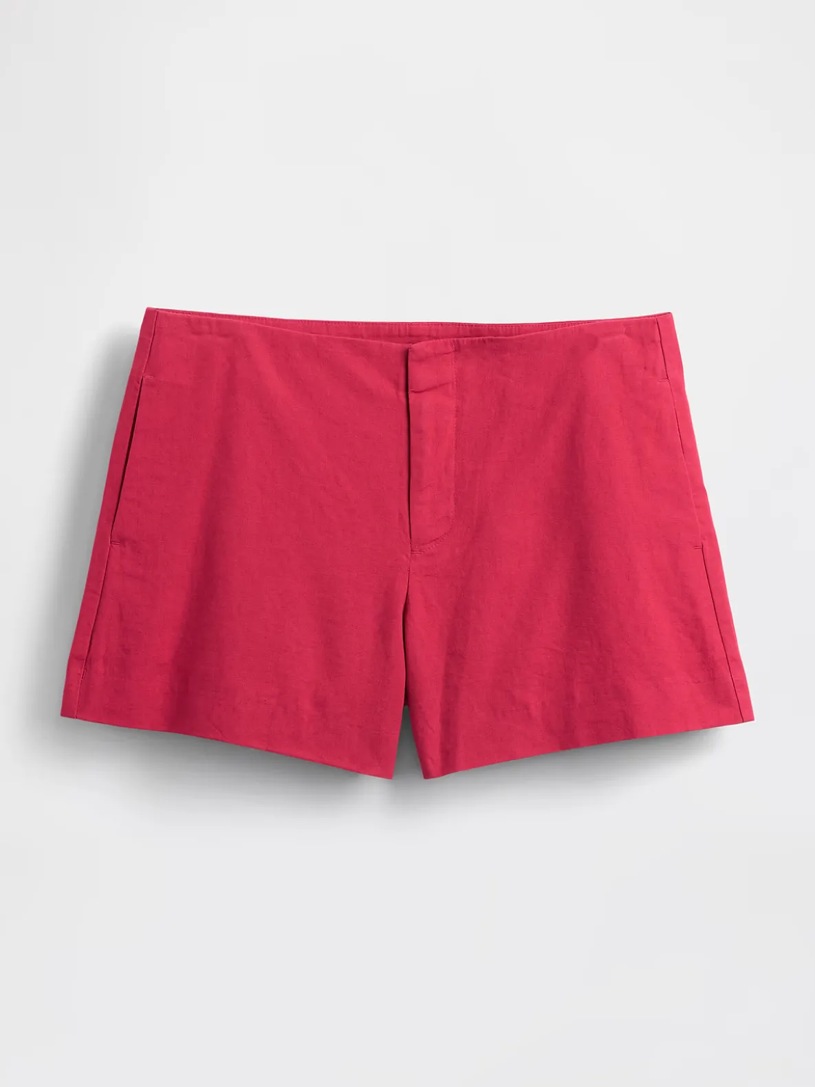 4" Mid Rise Linen-Blend Shorts