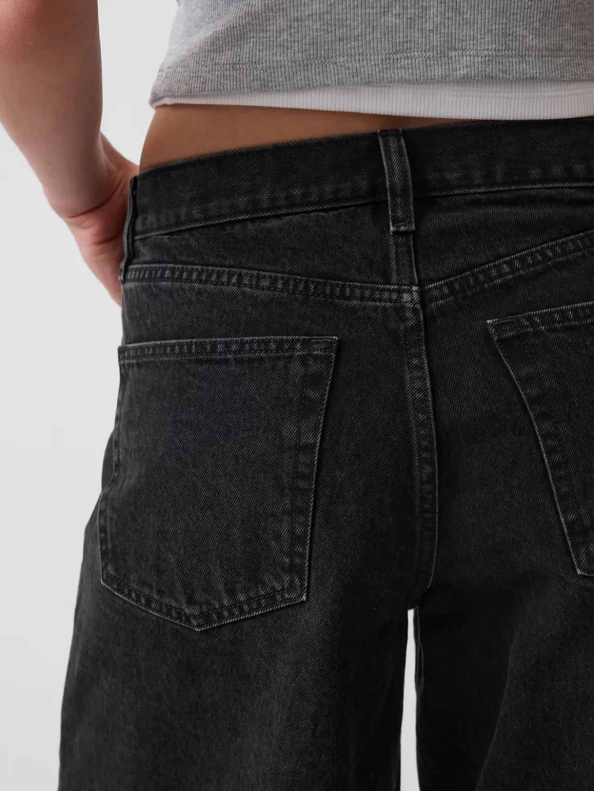 11" Mid Rise Longline Denim Shorts