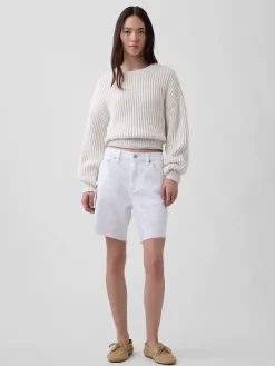 8" Mid Rise UltraSoft Loose Bermuda Shorts