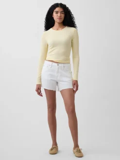 4" Mid Rise UltraSoft Relaxed Cutoff Shorts