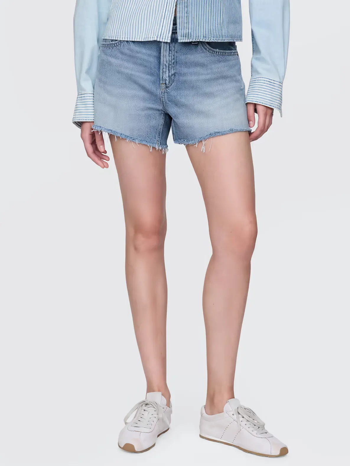 4" Mid Rise UltraSoft Relaxed Cutoff Shorts