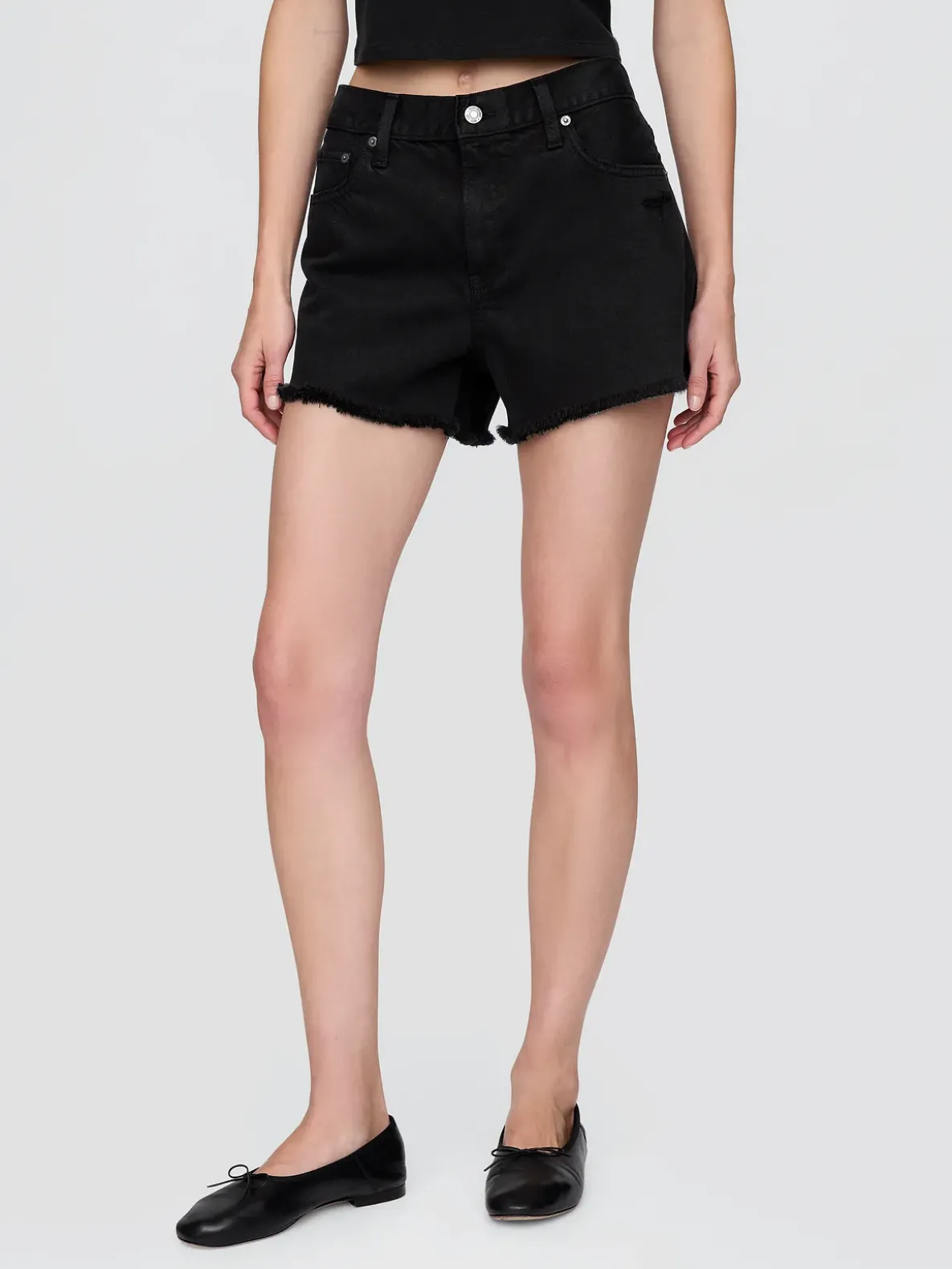 4" Mid Rise UltraSoft Relaxed Cutoff Shorts