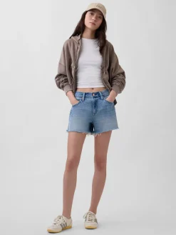 4" Mid Rise UltraSoft Relaxed Cutoff Shorts