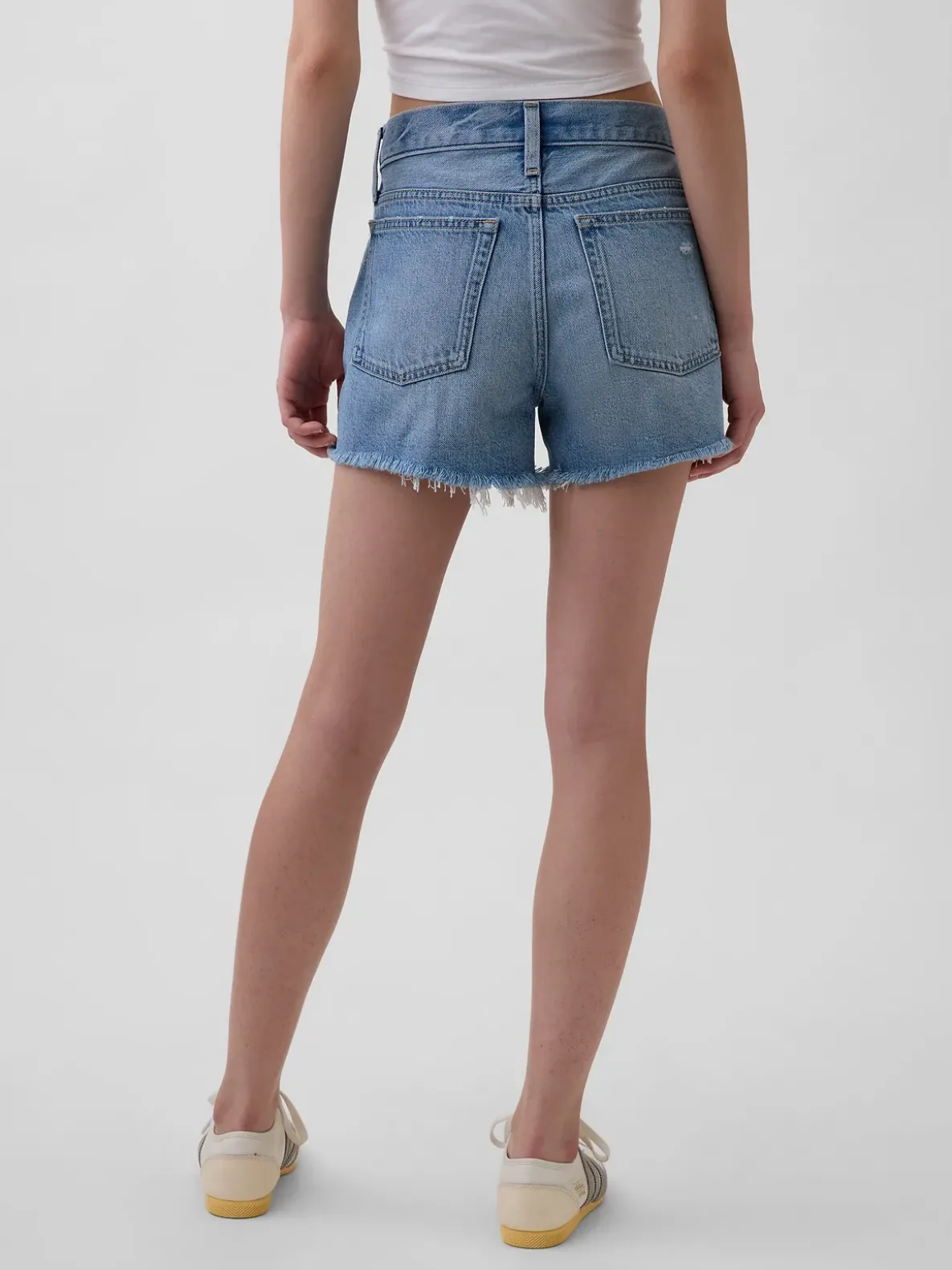 4" Mid Rise UltraSoft Relaxed Cutoff Shorts