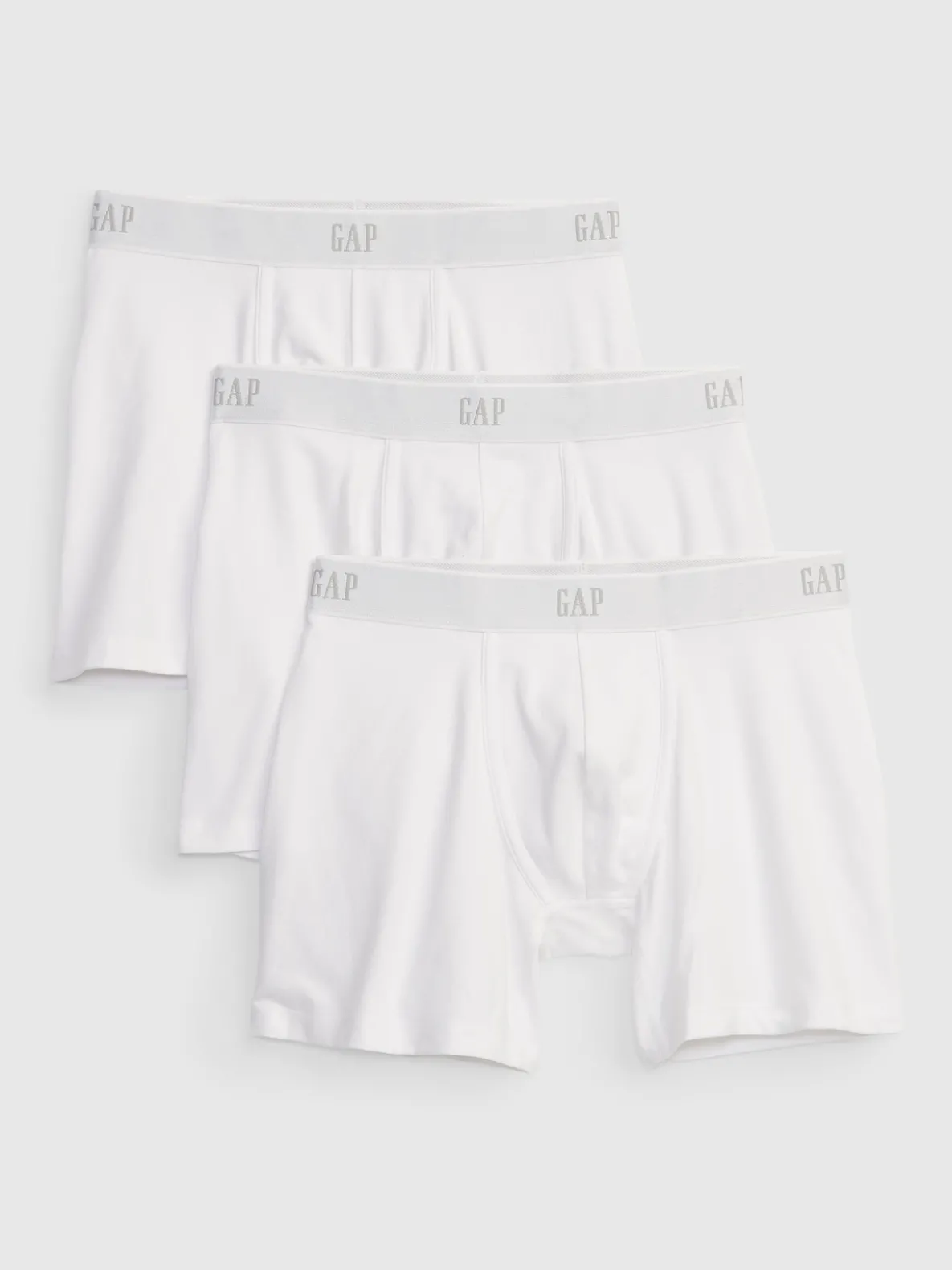 5" Organic Stretch Cotton Boxer Briefs (3-Pack)