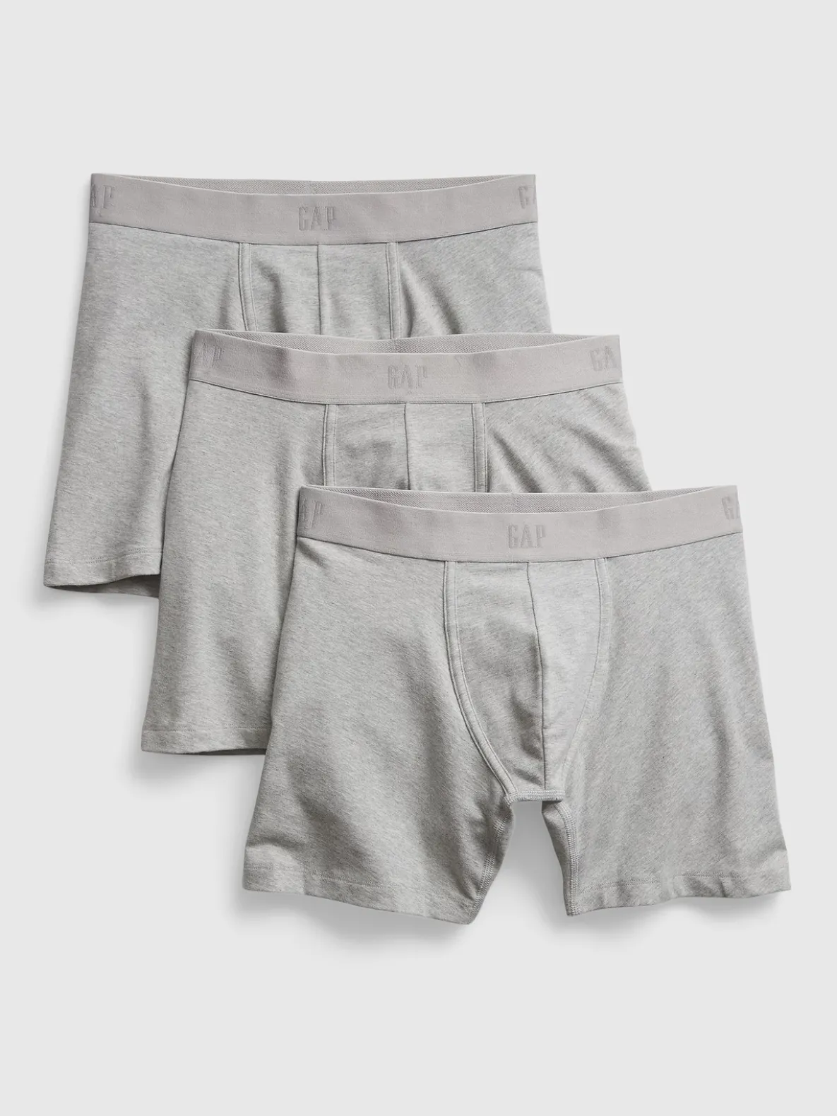 5" Organic Stretch Cotton Boxer Briefs (3-Pack)
