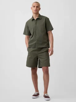 7" Poplin Relaxed Shorts