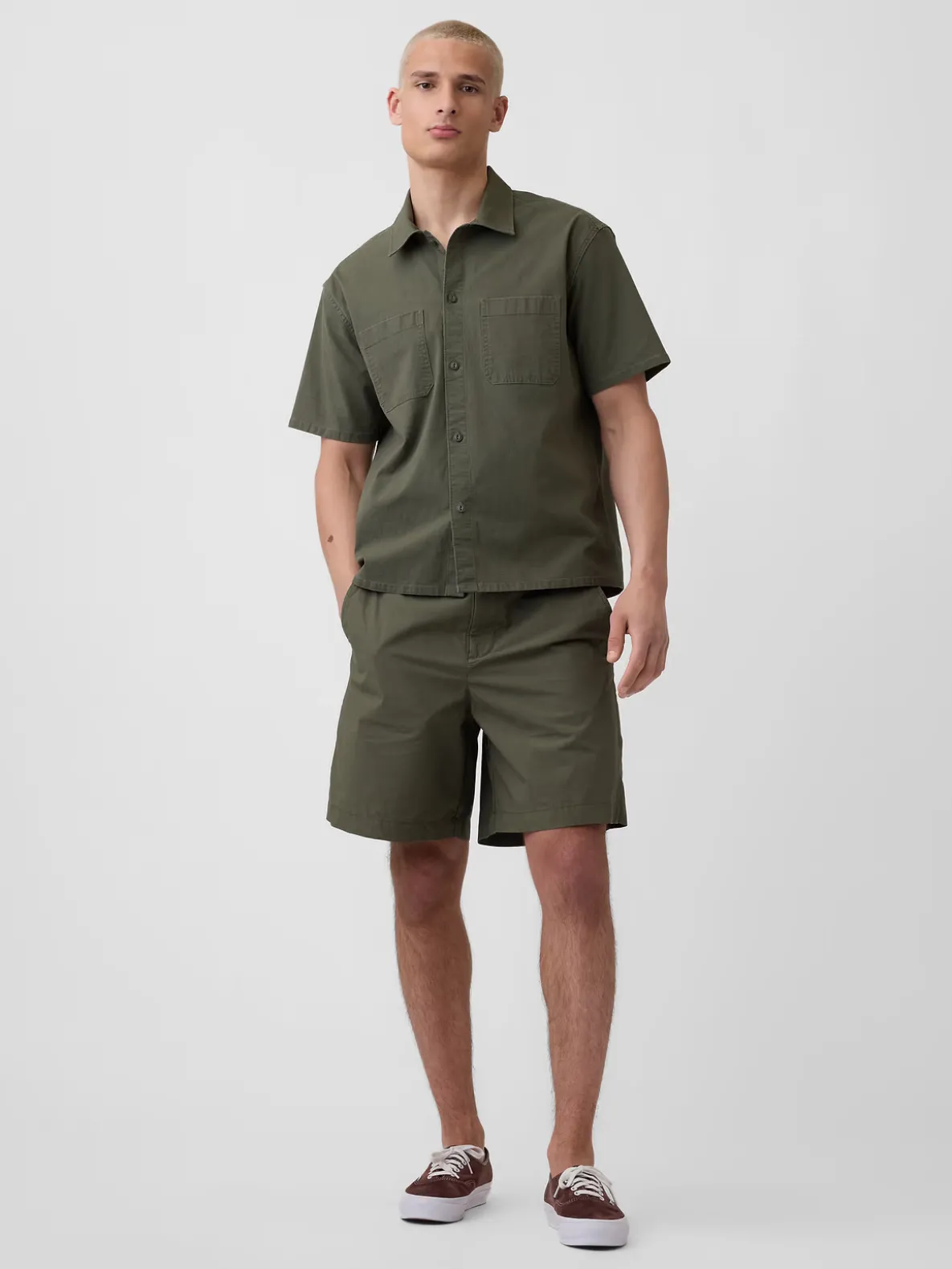 7" Poplin Relaxed Shorts