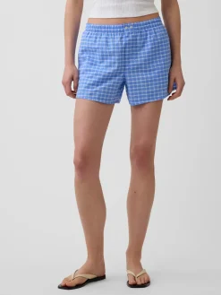 4" Seersucker Plaid Boxer Shorts