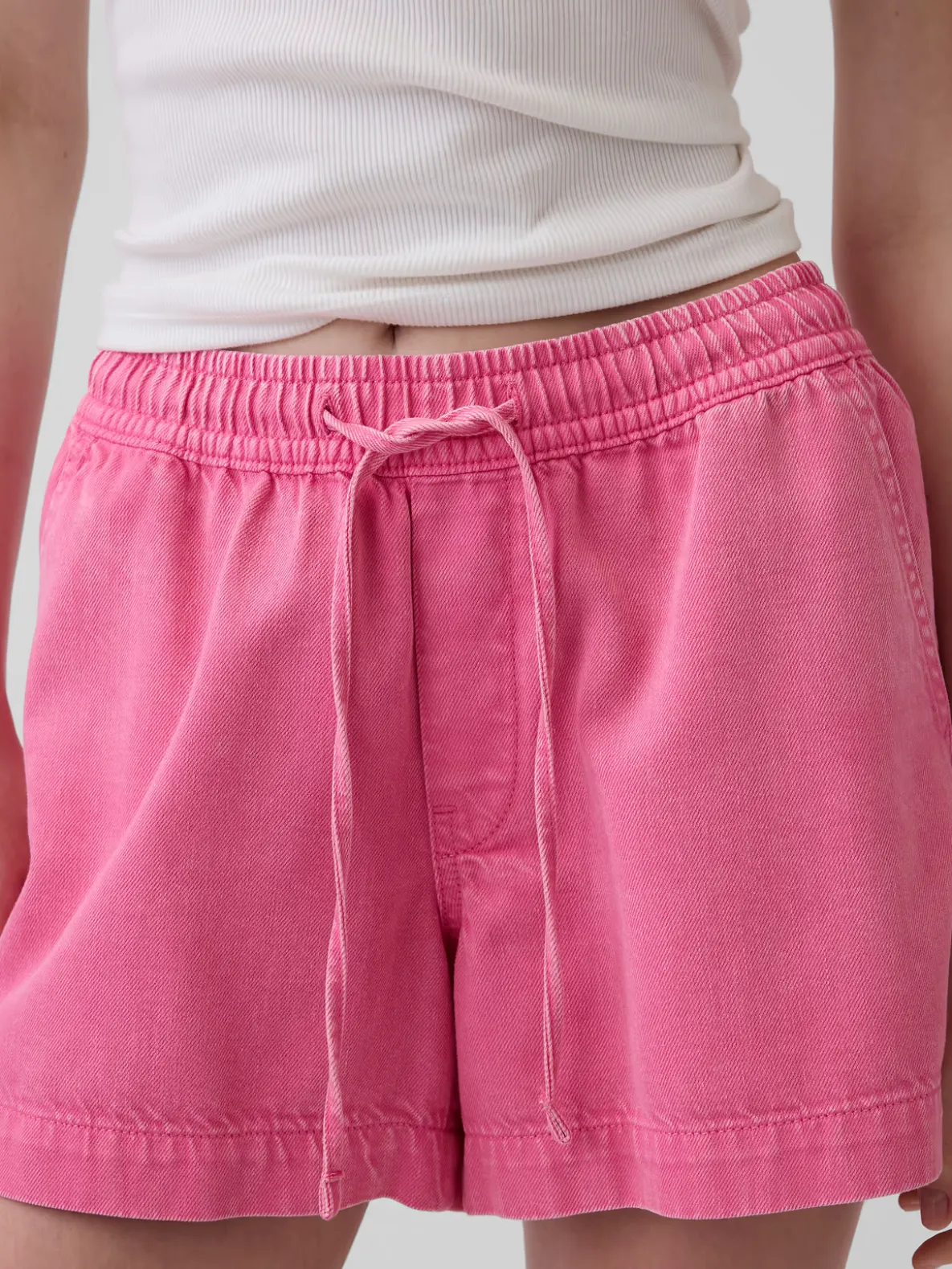 4" UltraSoft Denim Easy Shorts