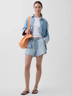3.5” UltraSoft Low Slung Easy Denim Shorts
