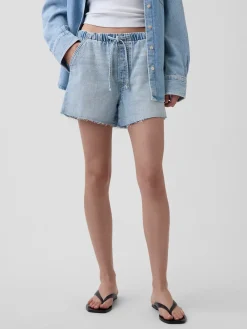 3.5” UltraSoft Low Slung Easy Denim Shorts
