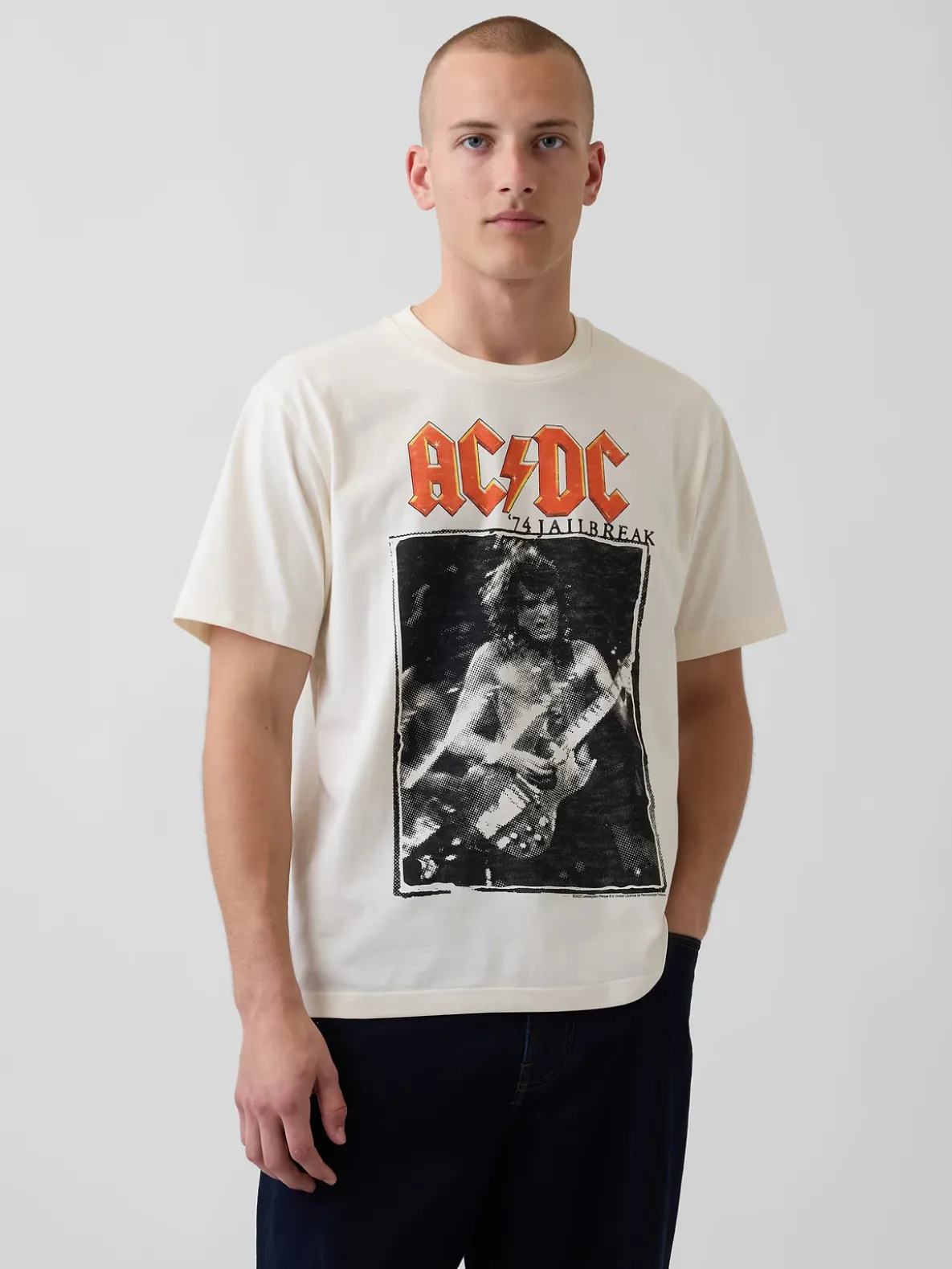 AC/DC Relaxed Graphic T-Shirt