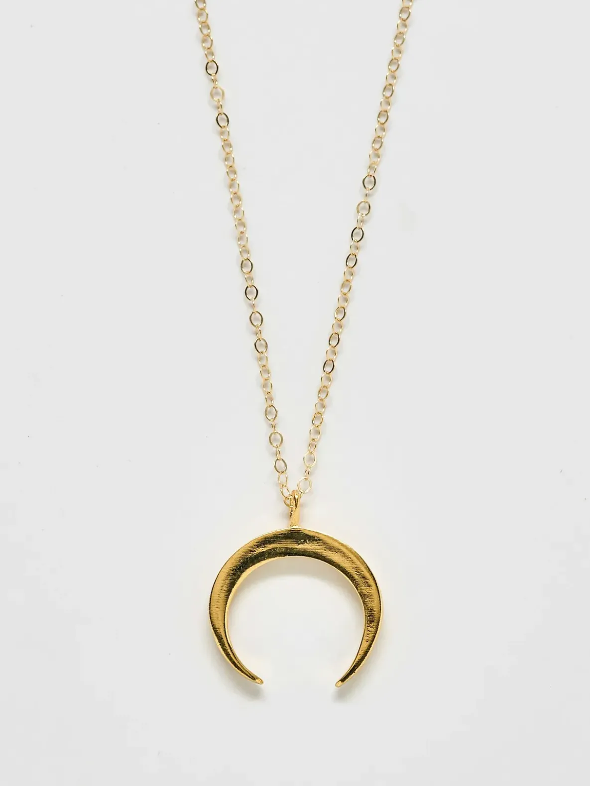 Admiral Row Gold Crescent Moon Necklace