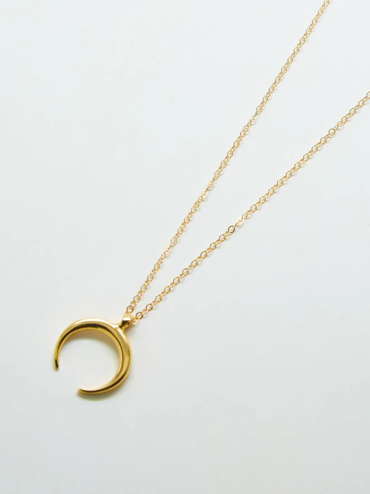 Admiral Row Gold Crescent Moon Necklace