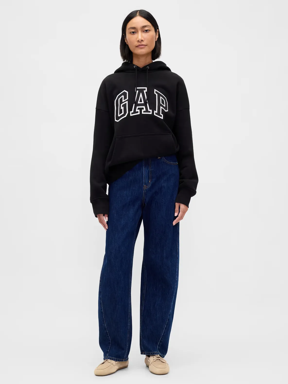 Adult Extra Heavyweight French Terry Oversized Logo Hoodie