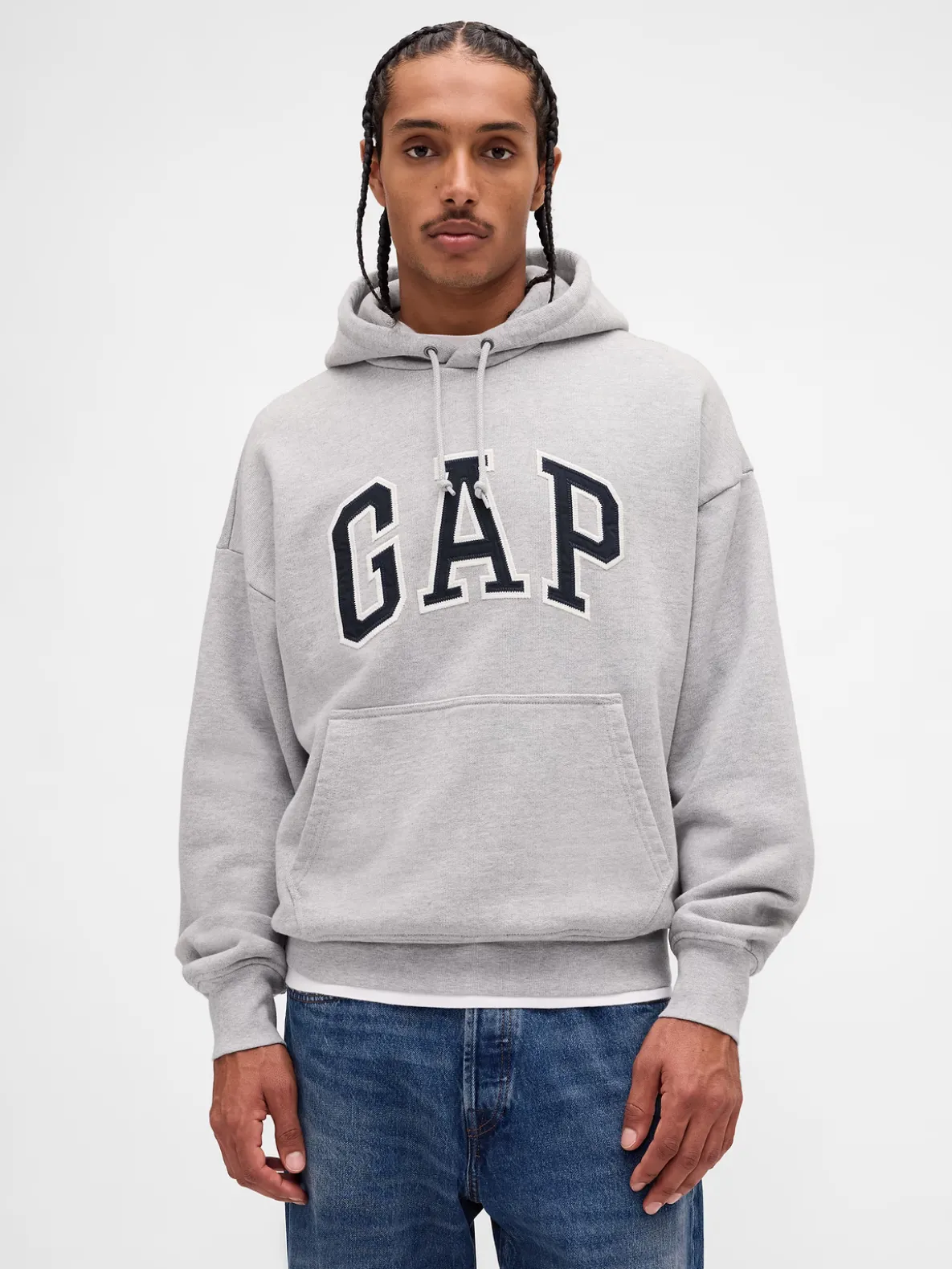 Adult Extra Heavyweight French Terry Oversized Logo Hoodie