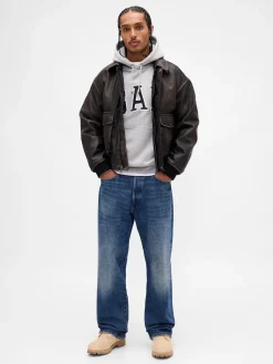 Adult Extra Heavyweight French Terry Oversized Logo Hoodie