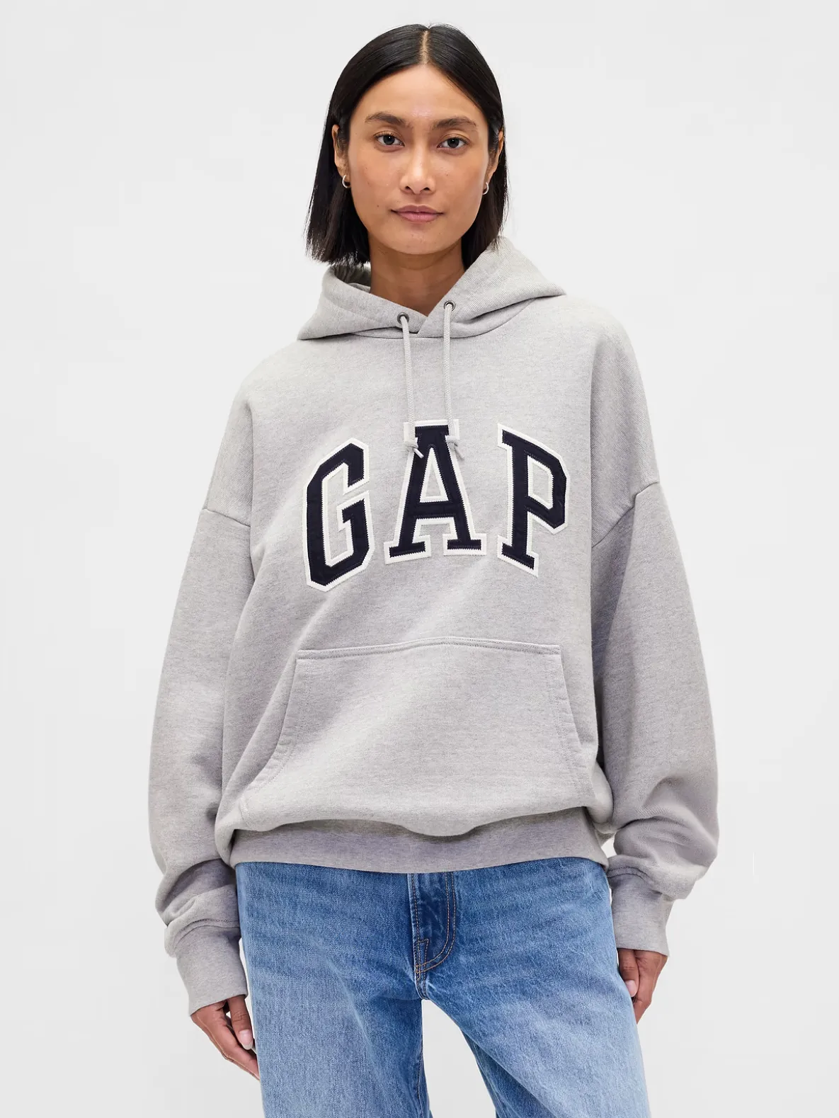 Adult Extra Heavyweight French Terry Oversized Logo Hoodie