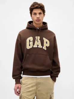 Adult Extra Heavyweight French Terry Oversized Logo Hoodie