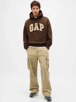 Adult Extra Heavyweight French Terry Oversized Logo Hoodie