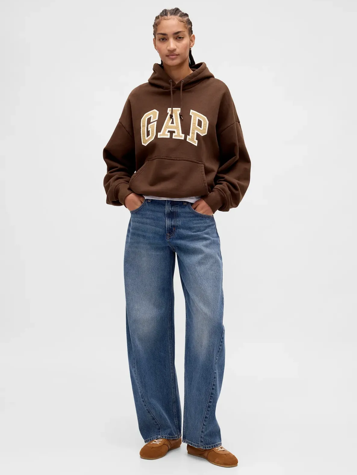 Adult Extra Heavyweight French Terry Oversized Logo Hoodie