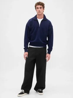 Adult Heavyweight Oversized Quarter-Zip Pullover