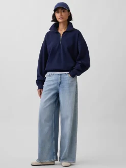 Adult Heavyweight Oversized Quarter-Zip Pullover