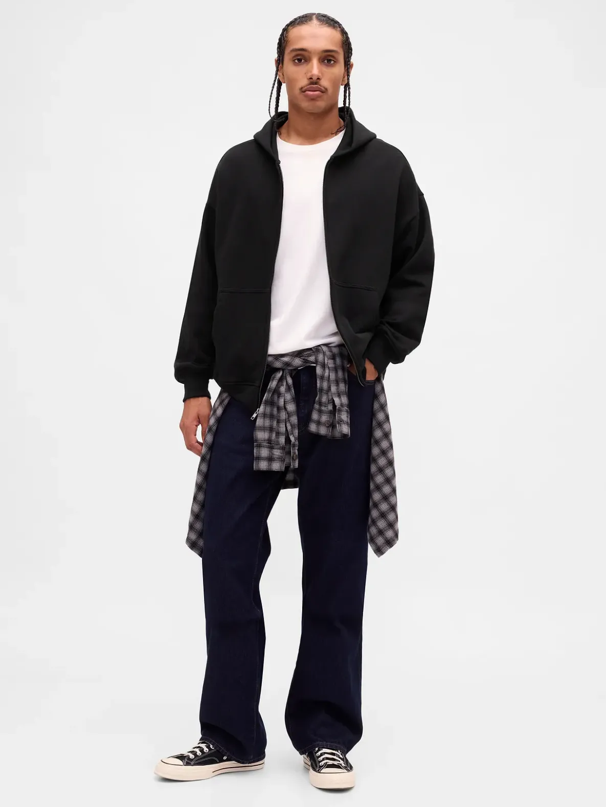 Adult Heavyweight Oversized Zip Hoodie