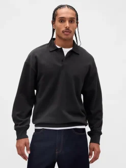 Adult Heavyweight Oversized Polo Sweatshirt