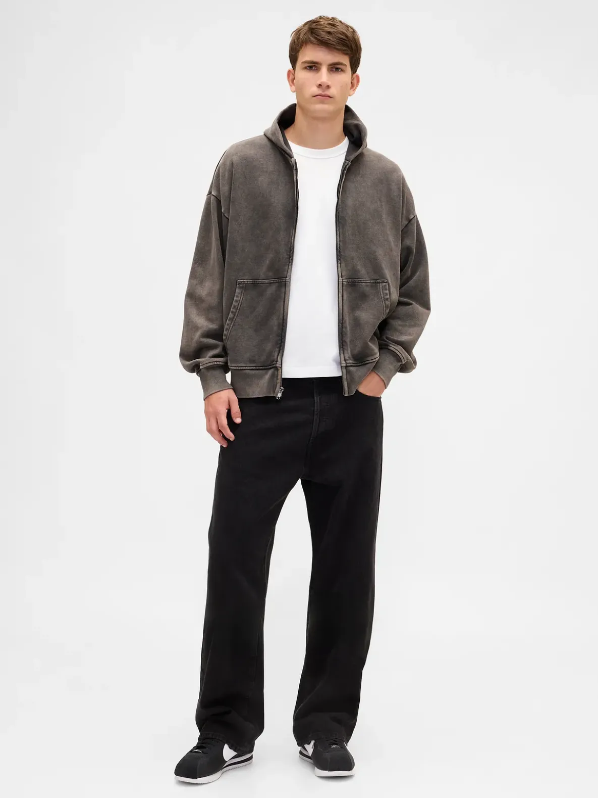 Adult Heavyweight Oversized Zip Hoodie