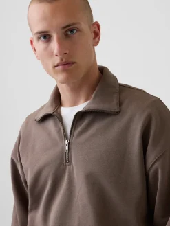 Adult Heavyweight Oversized Quarter-Zip Pullover