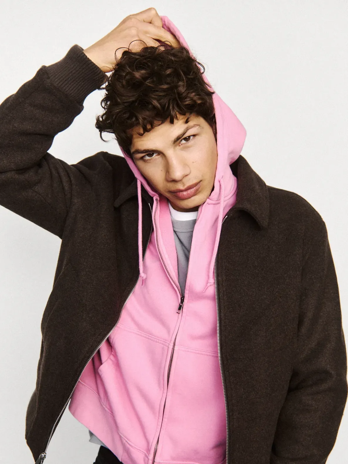 Adult Heavyweight Oversized Crop Zip Hoodie