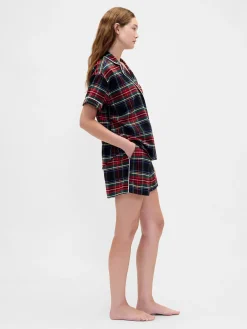 Adult Softest Flannel PJ Short Set